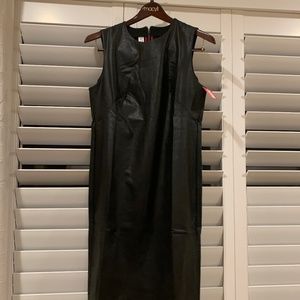 SPANX leather like dress Large